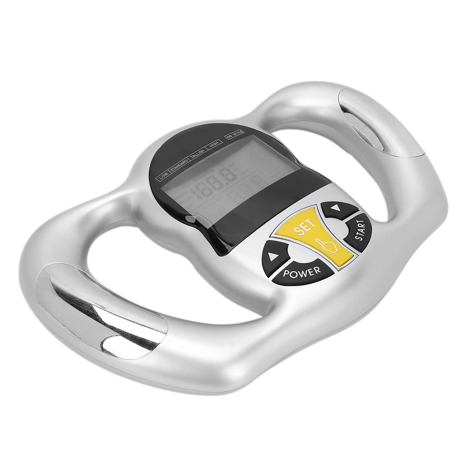 Portable Body Fat Analyzer - Accurate BMI & Body Composition Tester with Fast Measurement for Home & Gym Use | Digital Fat Monitor for Fitness & Weight Loss Tracking