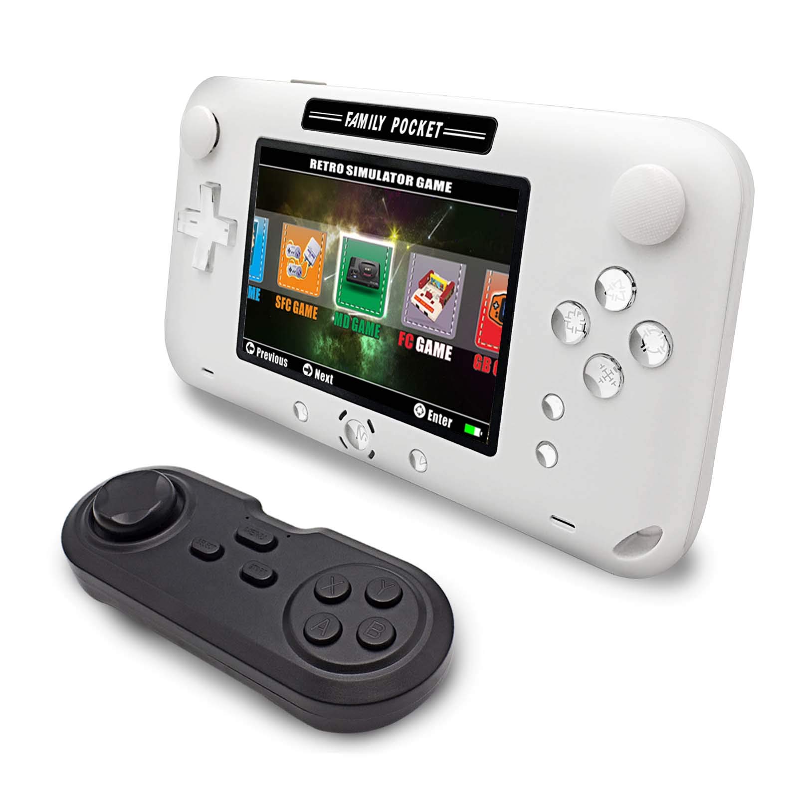 Retro Handheld Game Console with 2000 Classic Games, 4 Inch LCD Screen - Portable Video Game Player for Kids & Adults, Supports TV Output & 2-Player Mode - Perfect for Travel, Gifts, and Family Entertainment