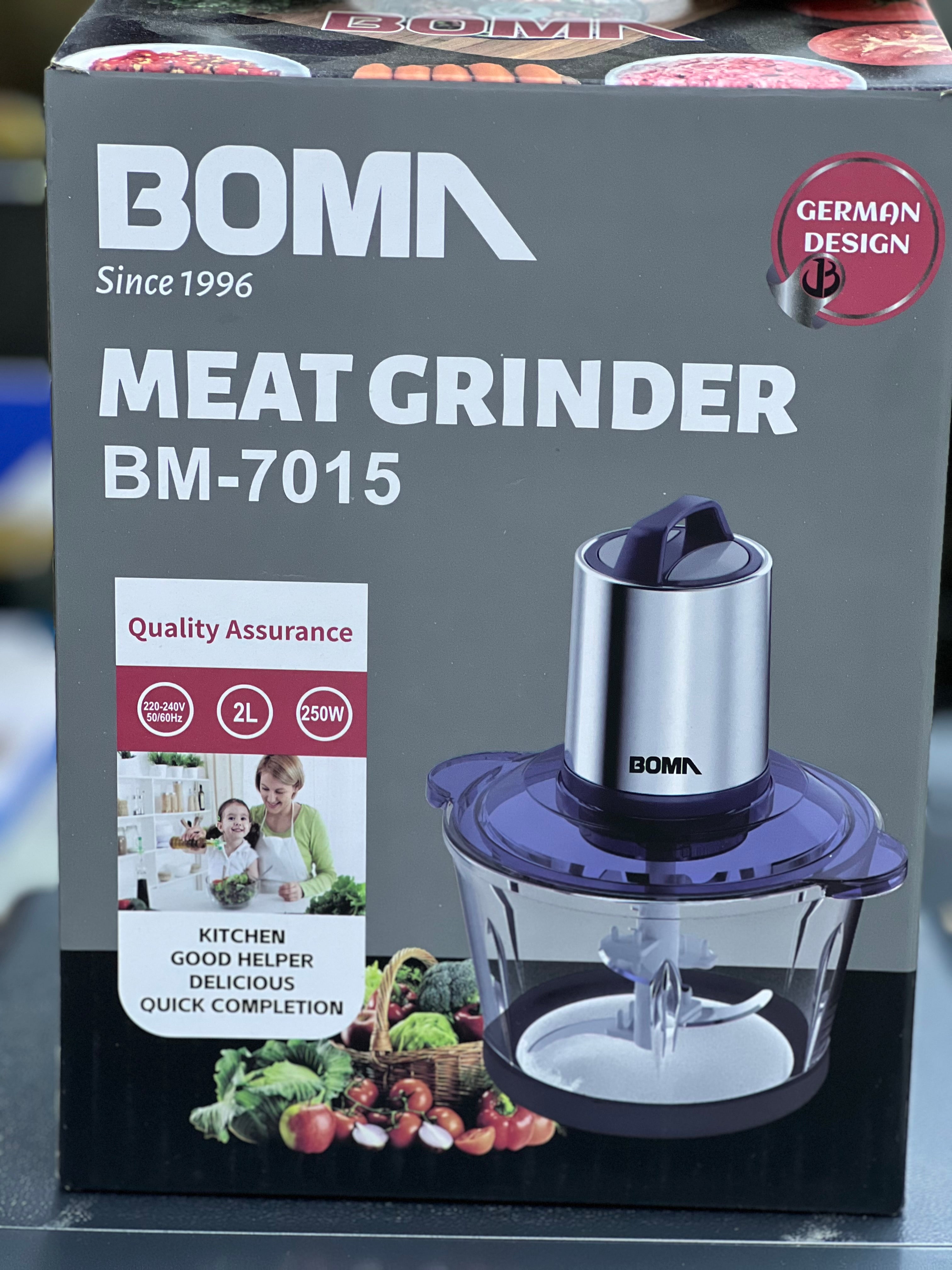 Boma Electric Meat Grinder - Heavy Duty 1000W Stainless Steel Food Processor for Home Kitchen - Perfect for Grinding Beef, Pork, Chicken & Making Sausages, Burgers, Pet Food