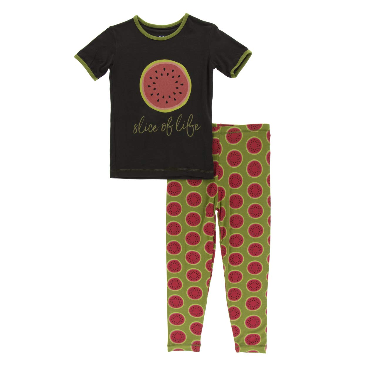 KicKee Pants Baby Boys Girls Short Sleeve Cotton Pajama Set - Cute Animal Print Sleepwear for Toddlers & Kids - Perfect for Bedtime, Lounging & Playtime