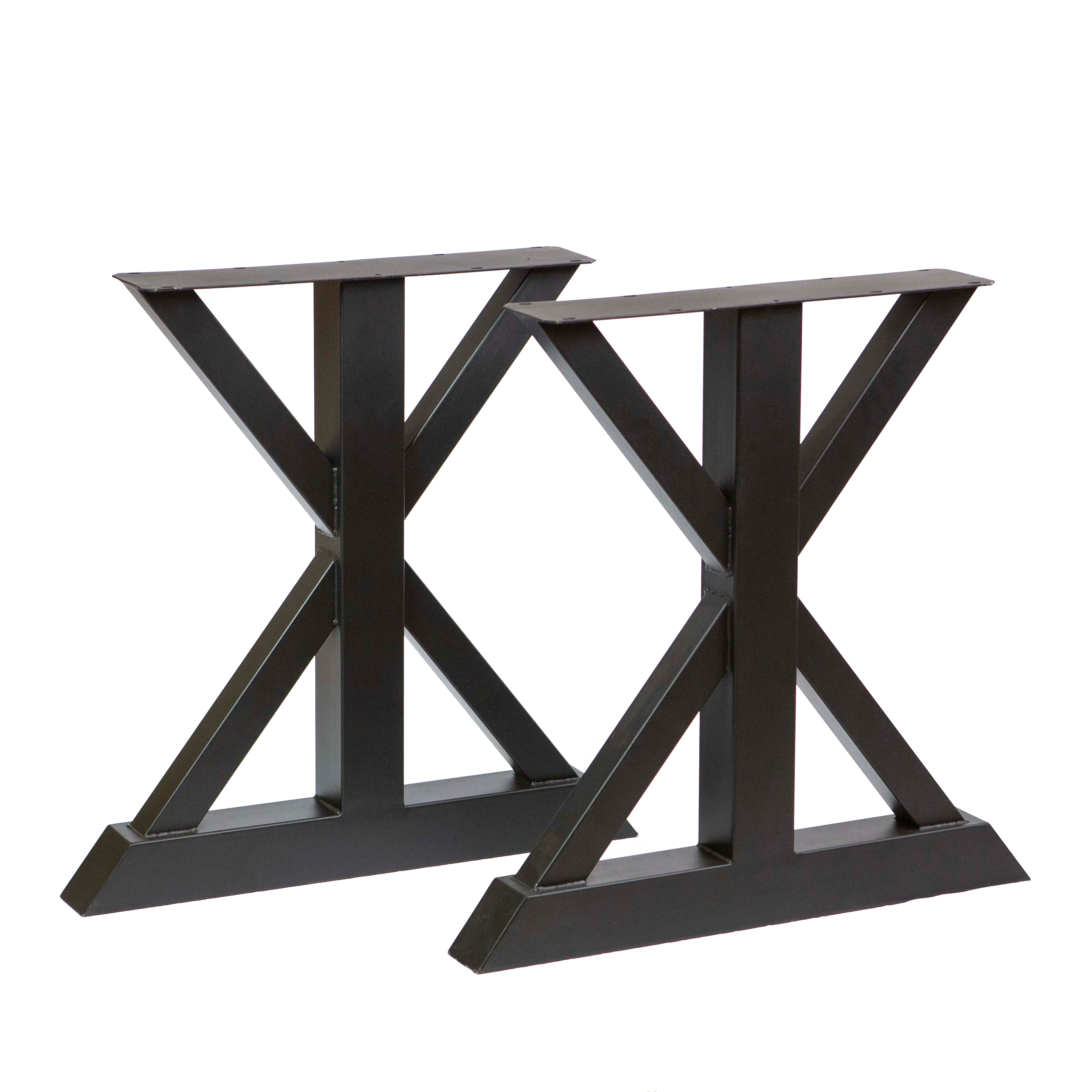 Heavy Duty SS510 Trestle Dining Table Legs - 1 Pair (71cm x 56cm) for Solid Wood Table Tops - Perfect for Farmhouse, Rustic & Industrial Style Dining Rooms