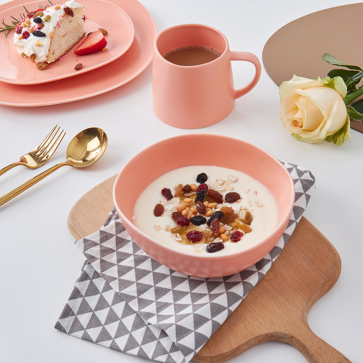 Delilah Porcelain Bowl Set - 6-Piece Dinnerware Set for Soup, Salad & Dessert | Elegant & Durable for Everyday Use & Entertaining