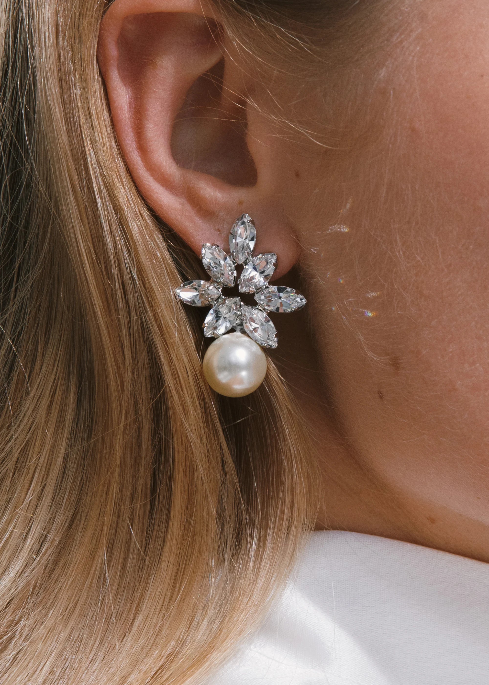 Liza Crystal Earrings for Women - Elegant Dangle Drop Earrings for Party, Wedding & Evening Wear