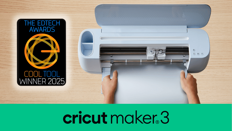 Cricut Maker 3 Smart Cutting Machine - Educator Bundle with Premium Tools & Materials | Perfect for Classroom Projects, DIY Crafts & Home Decor