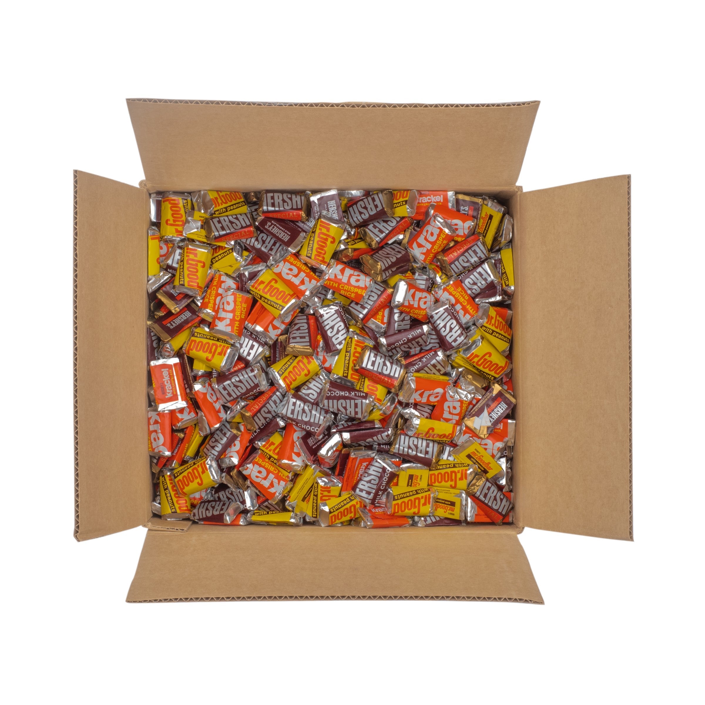 Hershey Miniatures Assorted Chocolate Candy - 25lb Bulk Case for Halloween, Christmas, Party Favors & Office Snacks