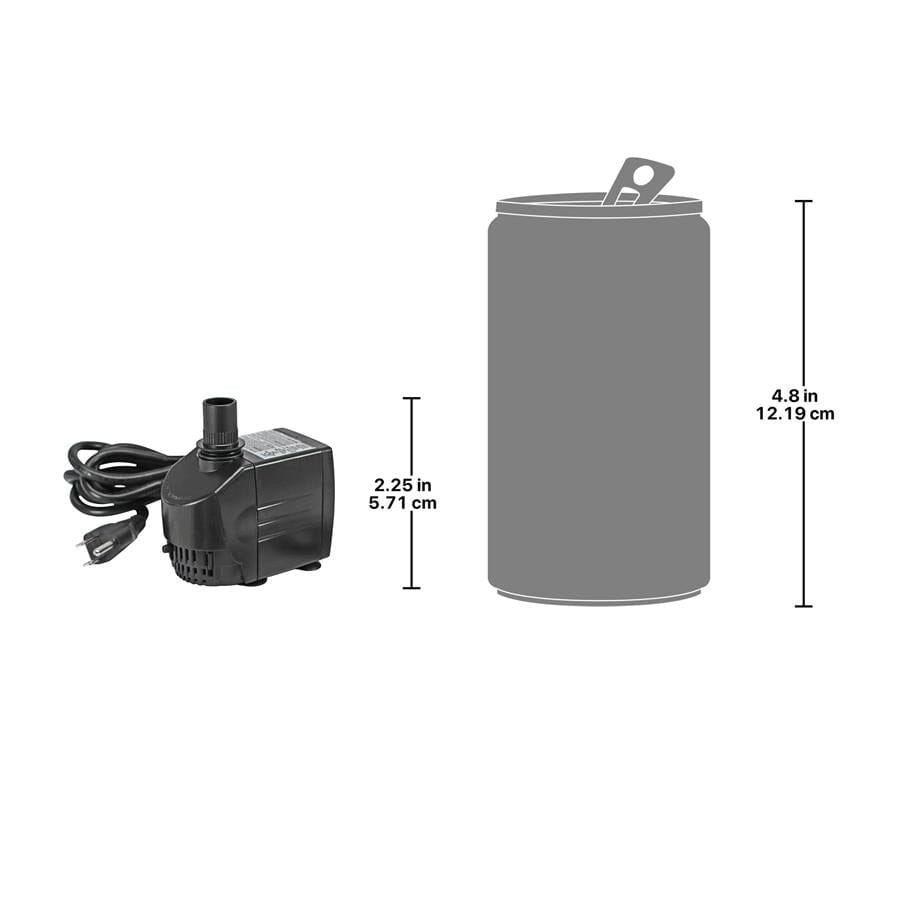 Design Toscano 725 GPH Submersible Fountain Pump Kit - Perfect for Garden Ponds, Waterfalls & Outdoor Water Features