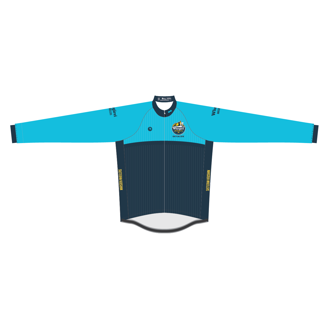 Whangarei Marsden Wheelers Long Sleeve Cycling Jersey - Professional Bike Racing Shirt for Men & Women - Perfect for Road Biking, Mountain Cycling & Outdoor Sports