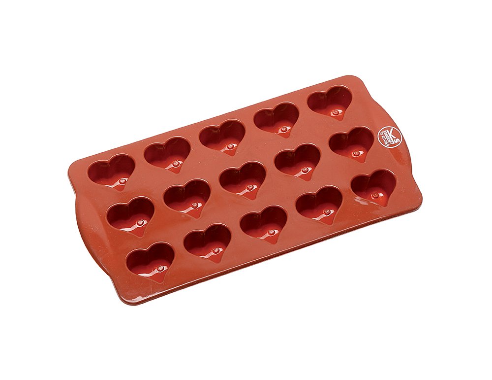 Sambonet Silicone Chocolate Mold - Red | Premium Baking Tool for DIY Chocolate, Candy, Desserts | Perfect for Holidays, Parties & Gifts