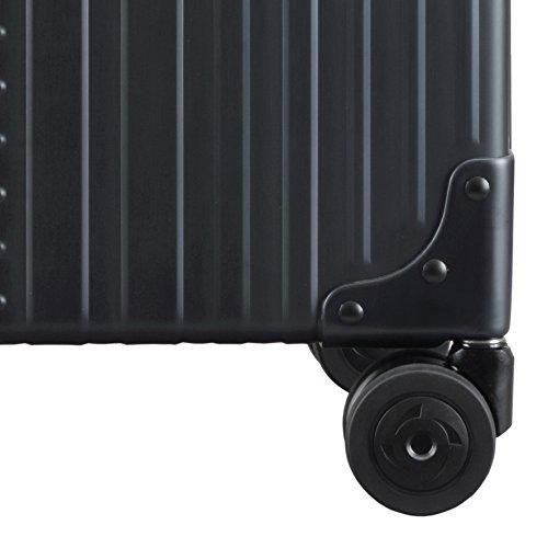Aleon 17 Inch Aluminum Hardside Deluxe Rolling Wheeled Business Briefcase - Black Onyx | Premium Carry-On Luggage for Business Travel & Office Commute