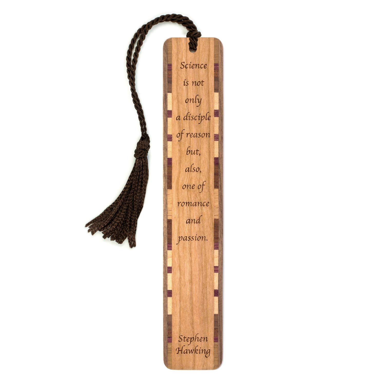 Stephen Hawking Science Quote Engraved Wooden Bookmark - Personalized Gift Option - Handmade in USA - Perfect for Book Lovers, Graduation Gifts & Science Enthusiasts