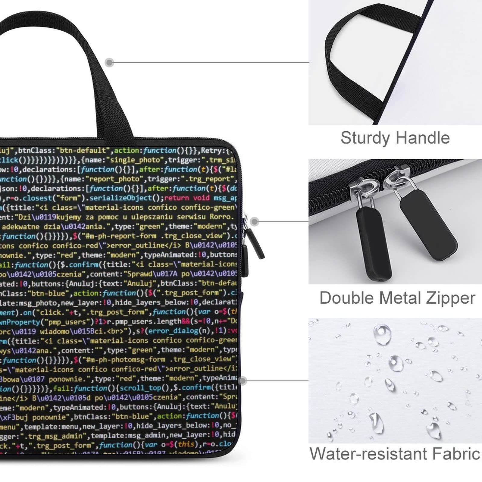 Premium Laptop Bag for Work & Travel - Lightweight Laptop Case Sleeve with Shoulder Strap - Durable Computer Briefcase for Business & Commuting - Perfect for Office, School & Airplane Carry-on