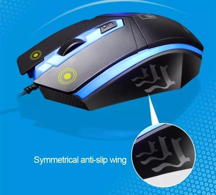 Professional USB 2.0 Backlit LED Gaming Keyboard and Mouse Combo - 104 Keys Wired Keyboard Set for PC, Laptop, Desktop Computer | Perfect for Home Office, Gaming & Typing