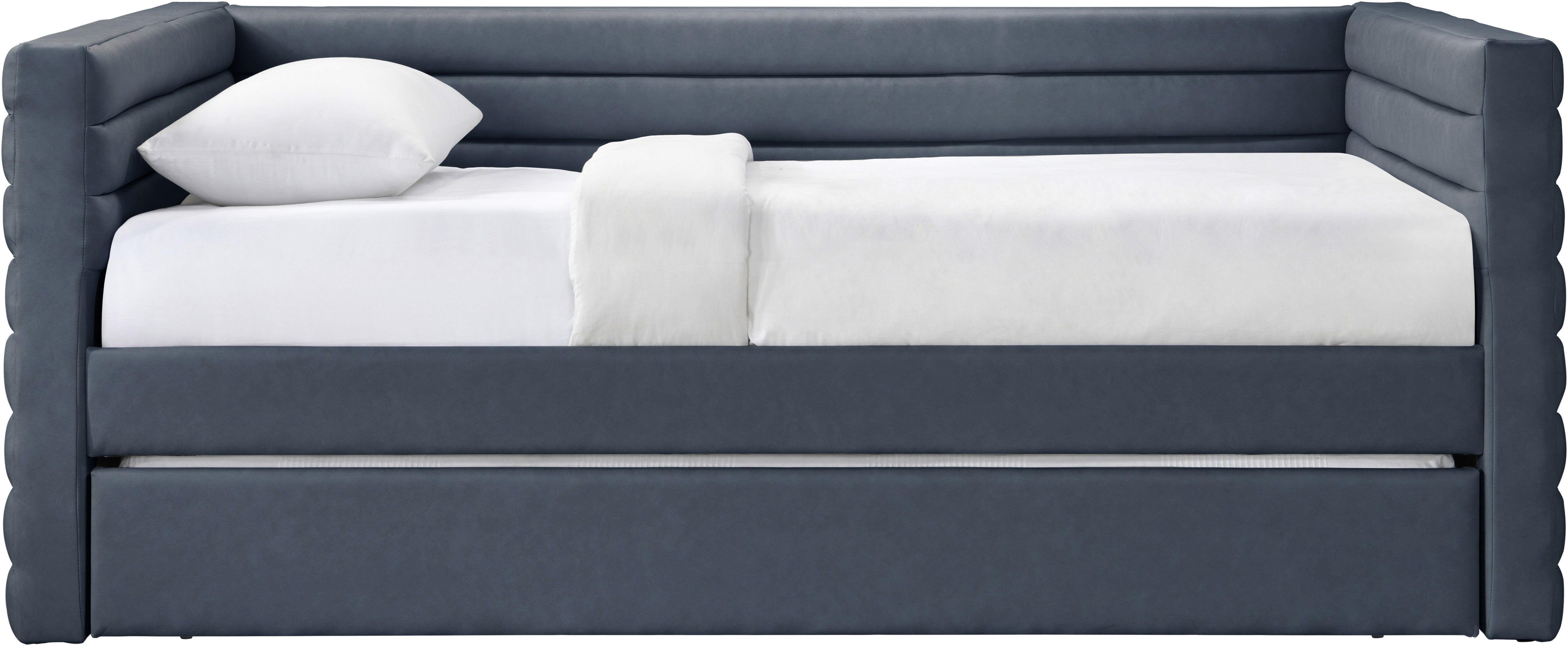 Beverly Vegan Leather Daybed - Modern Faux Leather Sofa Bed for Living Room, Guest Room & Small Spaces | Comfortable Sleeper Couch with Premium PU Leather