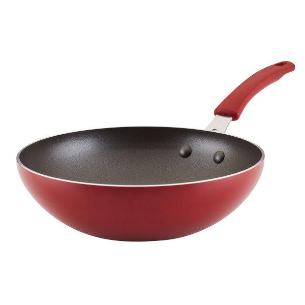 10.5 Inch Nonstick Open Stir Fry Pan - Professional Carbon Steel Wok for High Heat Cooking - Perfect for Stir-Frying, Sautéing, and Deep Frying - Ideal for Home Chefs and Asian Cuisine Lovers