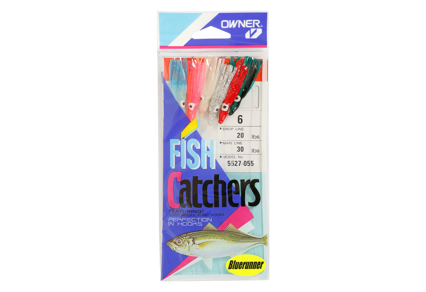 Bluerunner Squid #6 Sabiki Rig - Premium Saltwater Fishing Bait for Tuna, Mackerel & More | Perfect for Offshore Fishing & Deep Sea Angling