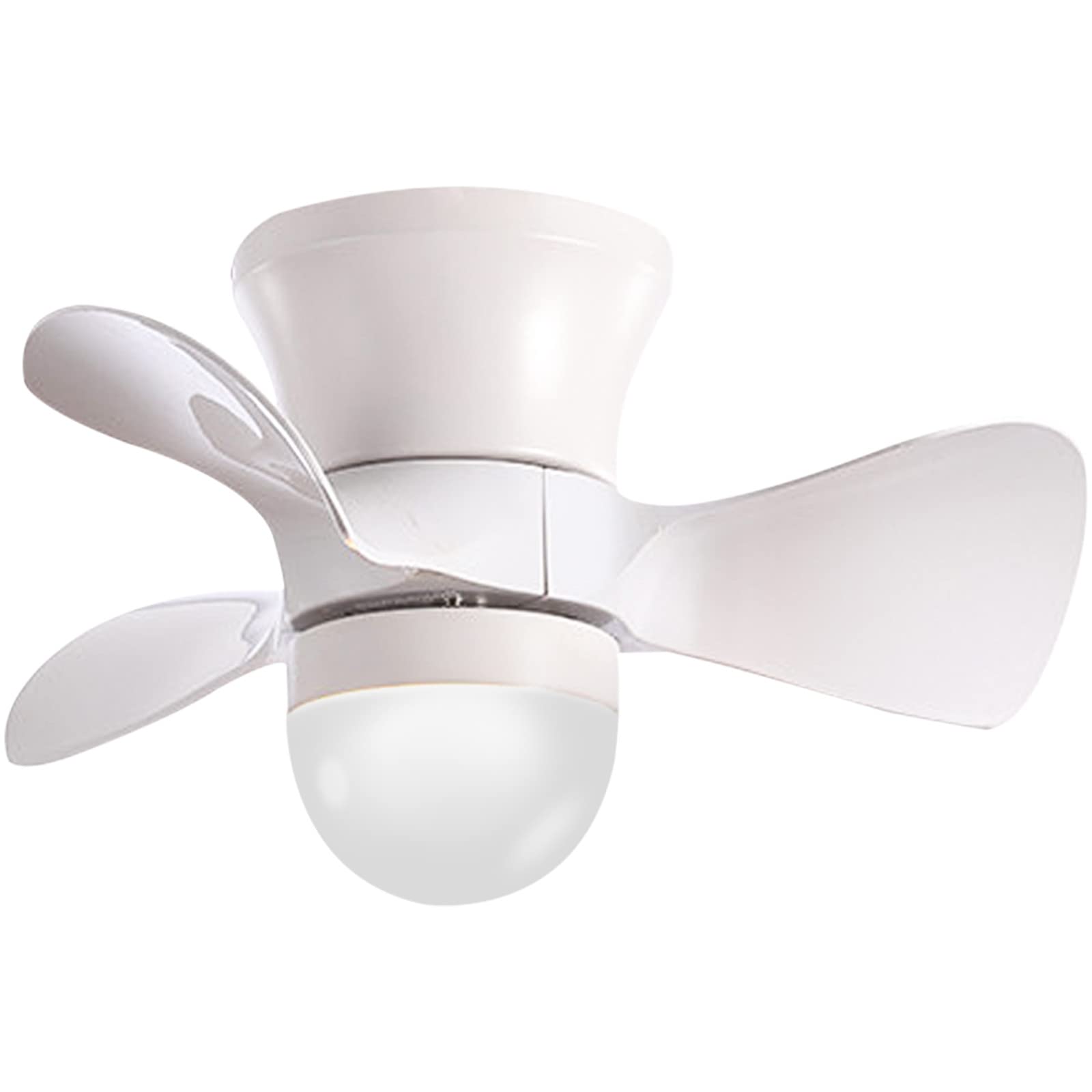 Modern LED Ceiling Fan Light with Remote Control - 3 Speed Settings, 3 Blades, Ultra-Thin Design, Dimmable 3-Color Lighting - Perfect for Bedroom, Kitchen, Kids Room & Indoor Spaces (White)