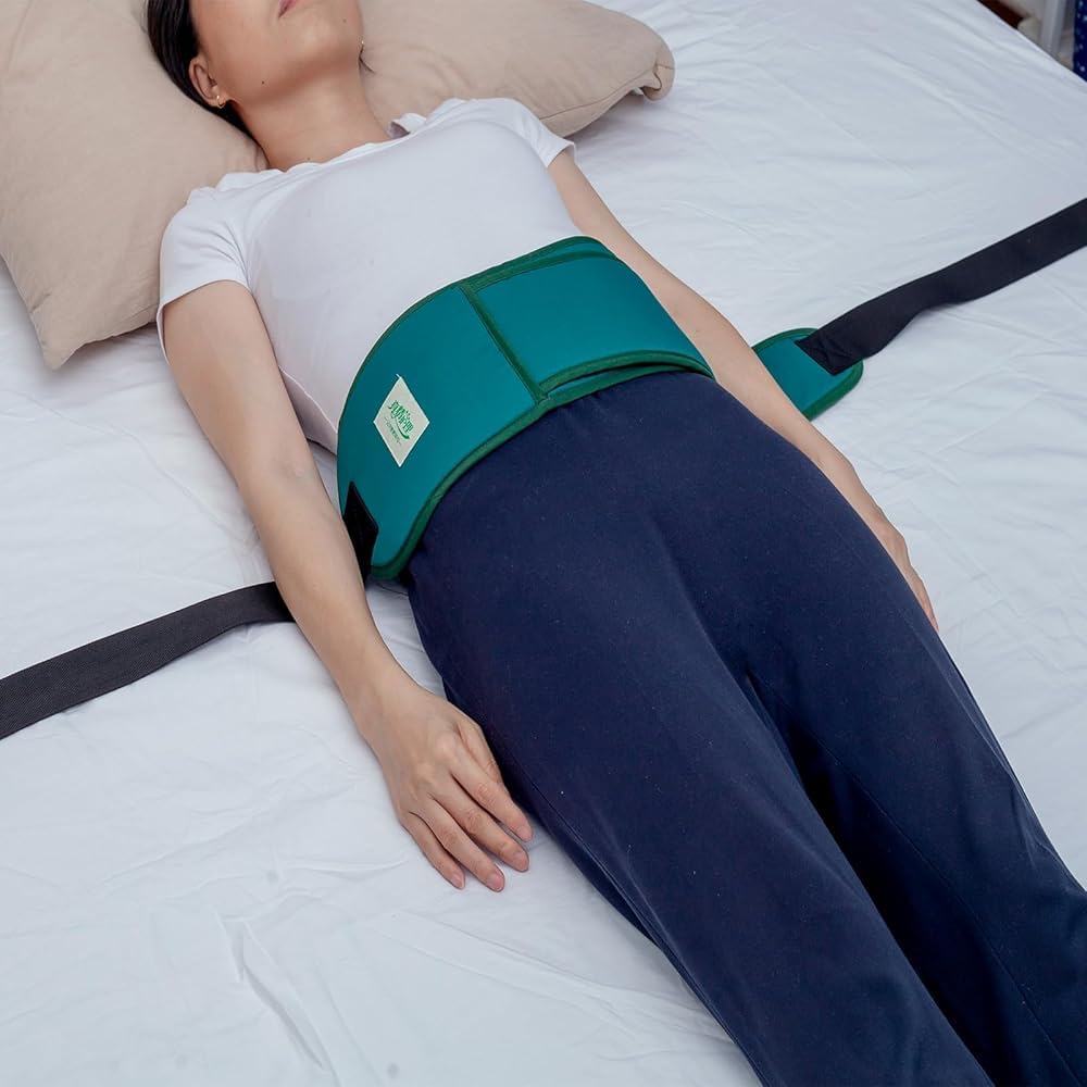 Medical Bed Restraint Straps - Adjustable Chest & Limb Safety Harness for Elderly Care, Anti-Fall Protection System | Ideal for Home Nursing, Hospital Use & Patient Mobility Control