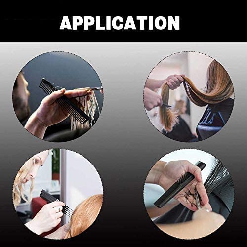 MIVVA Professional Hair Cutting & Styling Comb Set - 10 Piece Multipurpose Hairdressing Kit for Salon & Home Use
