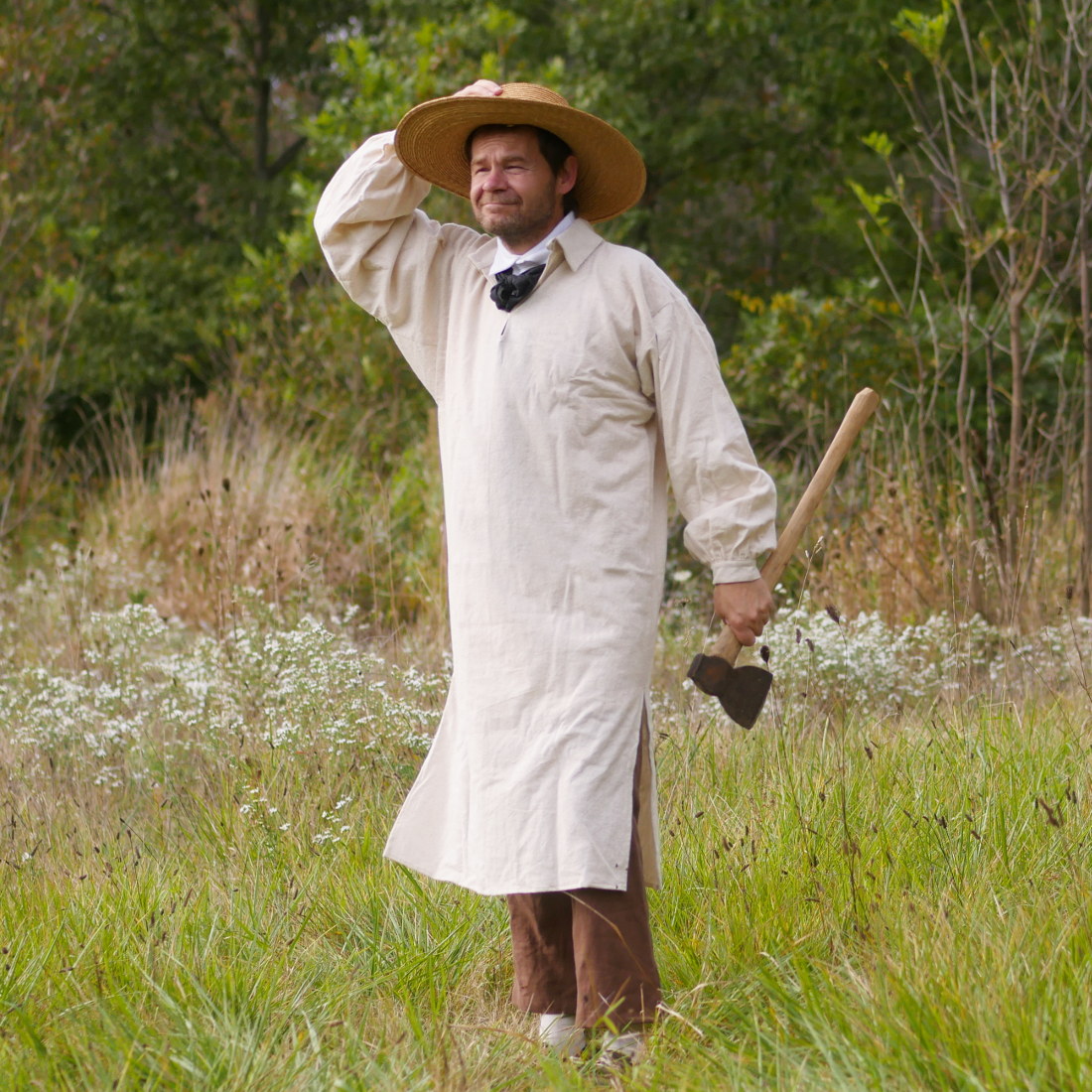 Premium Work Smock - Durable Osnaburg Fabric for Comfort & Protection | Ideal for Chefs, Artists & Crafters