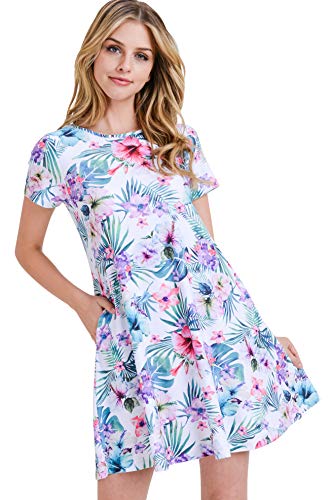 Tropical Floral White
