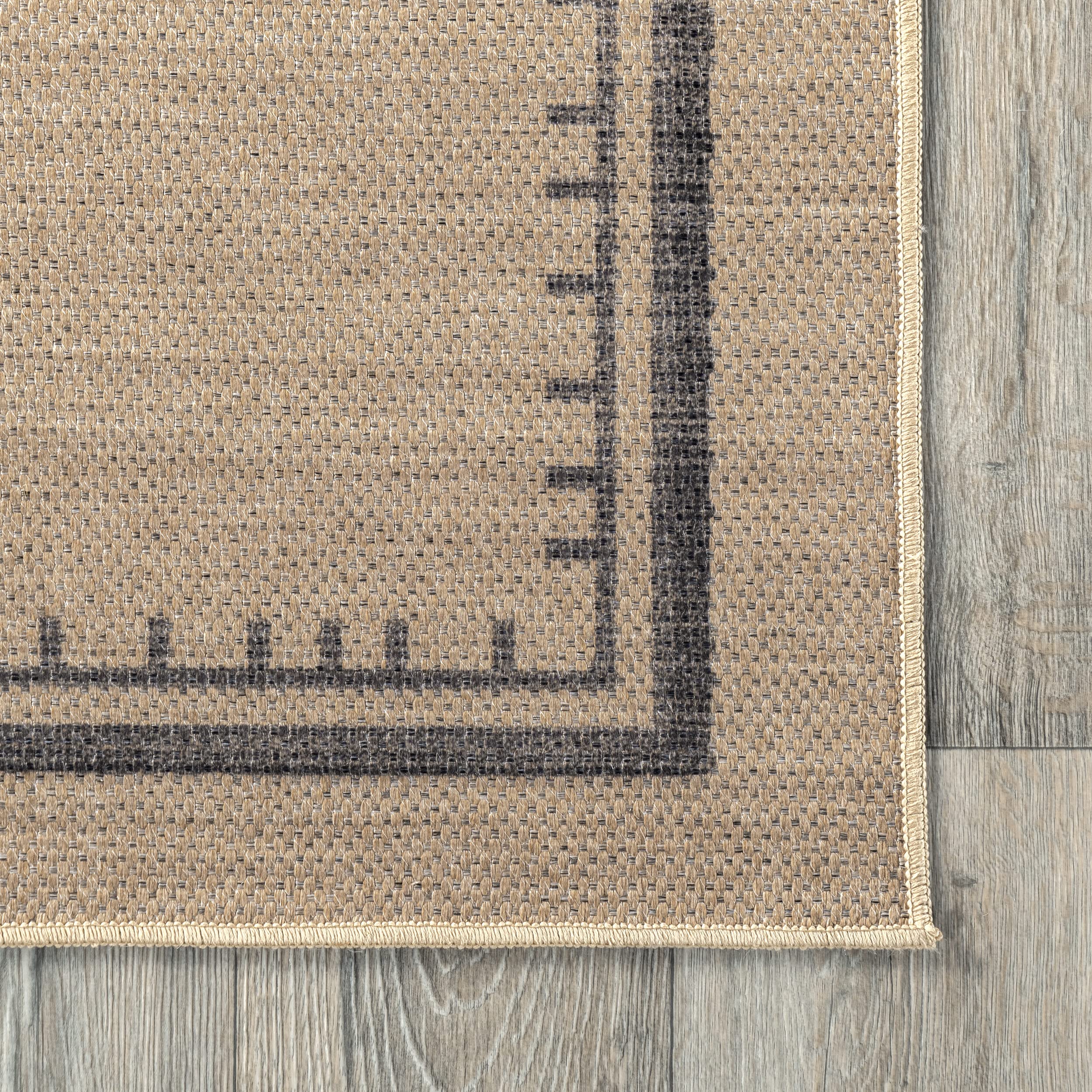 nuLOOM Lauren Liess Audriana Washable Jute Area Rug 8x10 Natural - Perfect for Living Room, Bedroom & Boho Home Decor