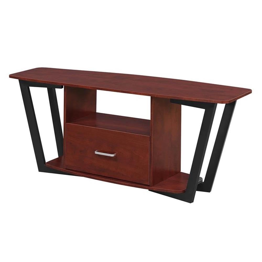 Pemberly Row 60 Inch TV Stand Entertainment Center Console with Storage - Modern Gray TV Cabinet for Living Room, Bedroom & Home Theater