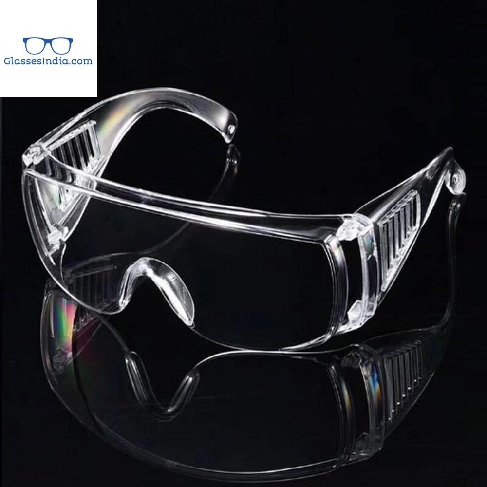 Protective Safety Goggles - Clear Lens, Wide Vision, Adjustable & Lightweight for Chemical Splash Protection - Ideal for Lab Work, DIY Projects & Industrial Safety