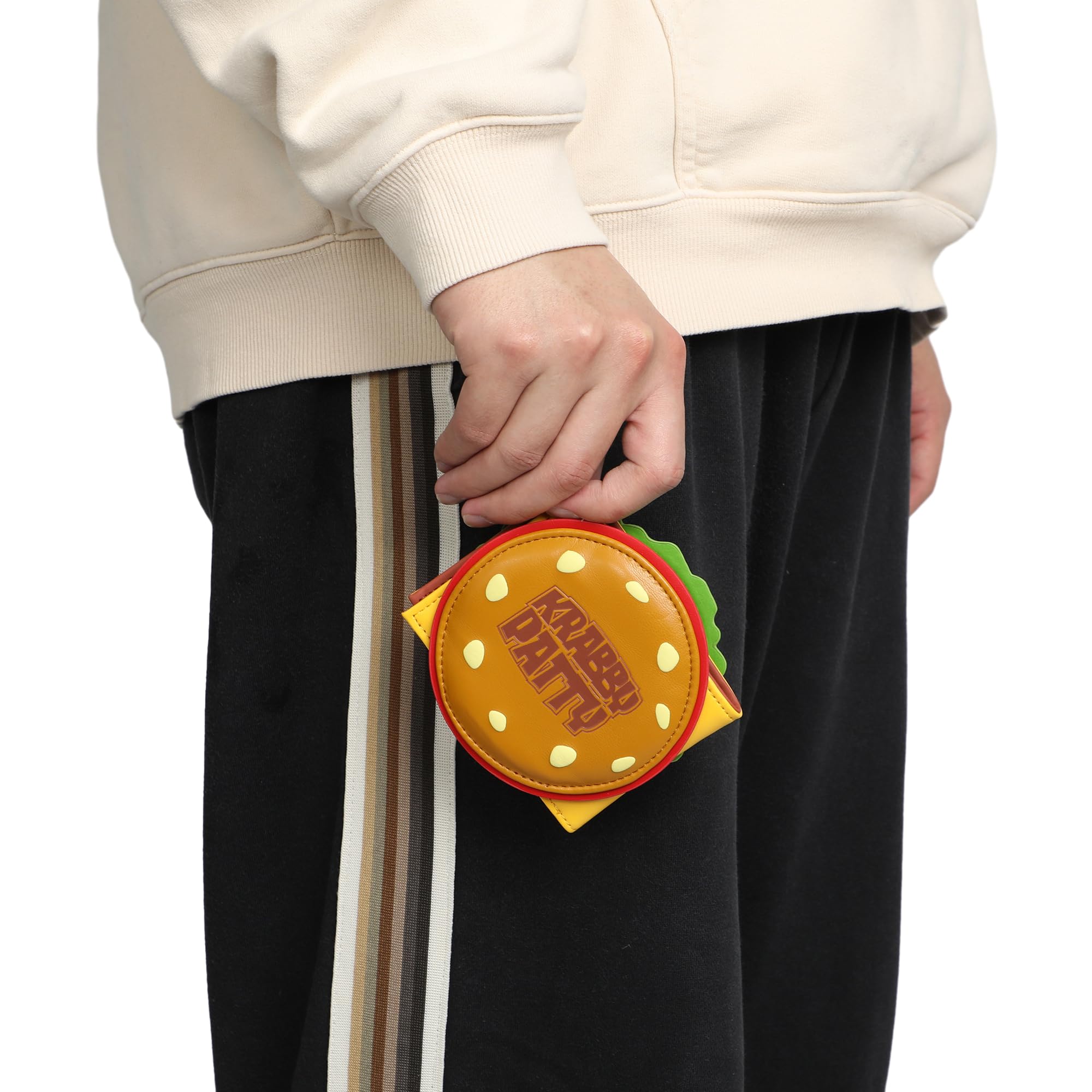 Spongebob Squarepants Krabby Patty Novelty Wallet - Fun Cartoon Character Money Holder for Fans, Collectors & Gift Giving - Perfect for Cosplay, Themed Parties & Everyday Use