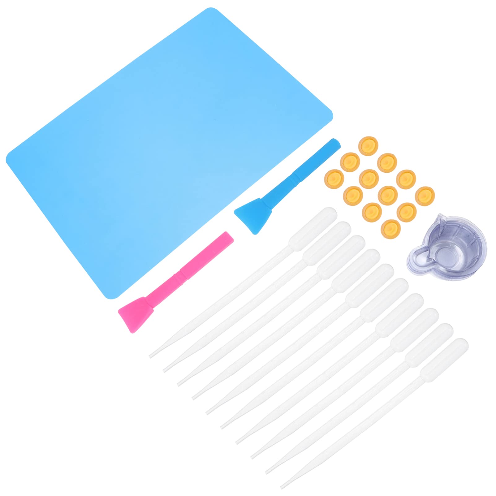 COHEALI Premium Epoxy Resin Craft Kit - 1 Set Silicone Molds, Measuring Cups, Fingertip Covers & Jewelry Making Tools for DIY Resin Art, Home Decor, and Gift Making