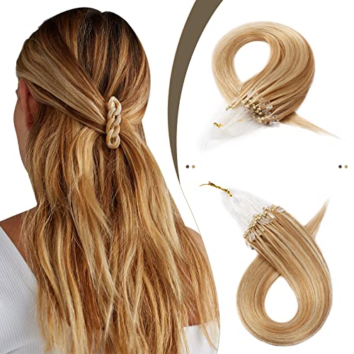 Micro Loop-Golden brown and bleach blonde