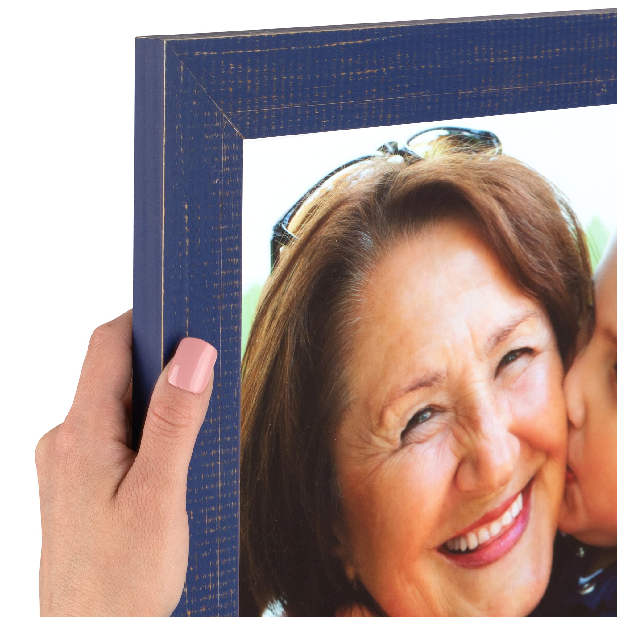 ArtToFrames 24x48 Inch Navy Blue Wood Picture Frame - 1.5 Inch Custom Poster Frame for Wall Art, Photos, and Posters - Includes Economy Acrylic - Perfect for Home Decor, Office, Gallery Displays, and Gift Giving