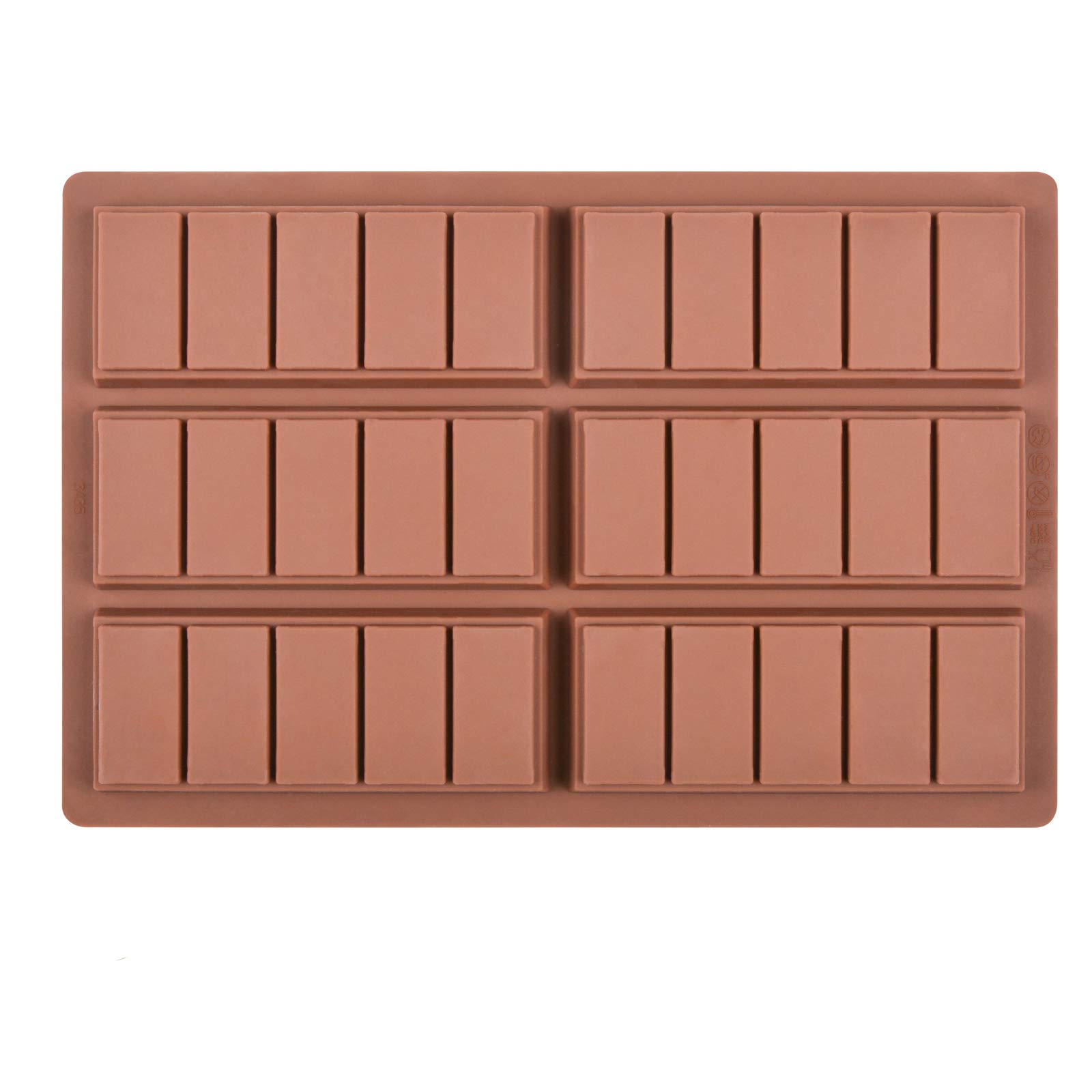 Premium Silicone Chocolate Bar Molds - Rectangle Baking Molds for Chocolate, Candy & Wax - Flexible & Reusable Bakeware - Pack of 1 (Style 2) - Perfect for DIY Desserts, Holiday Treats & Party Favors