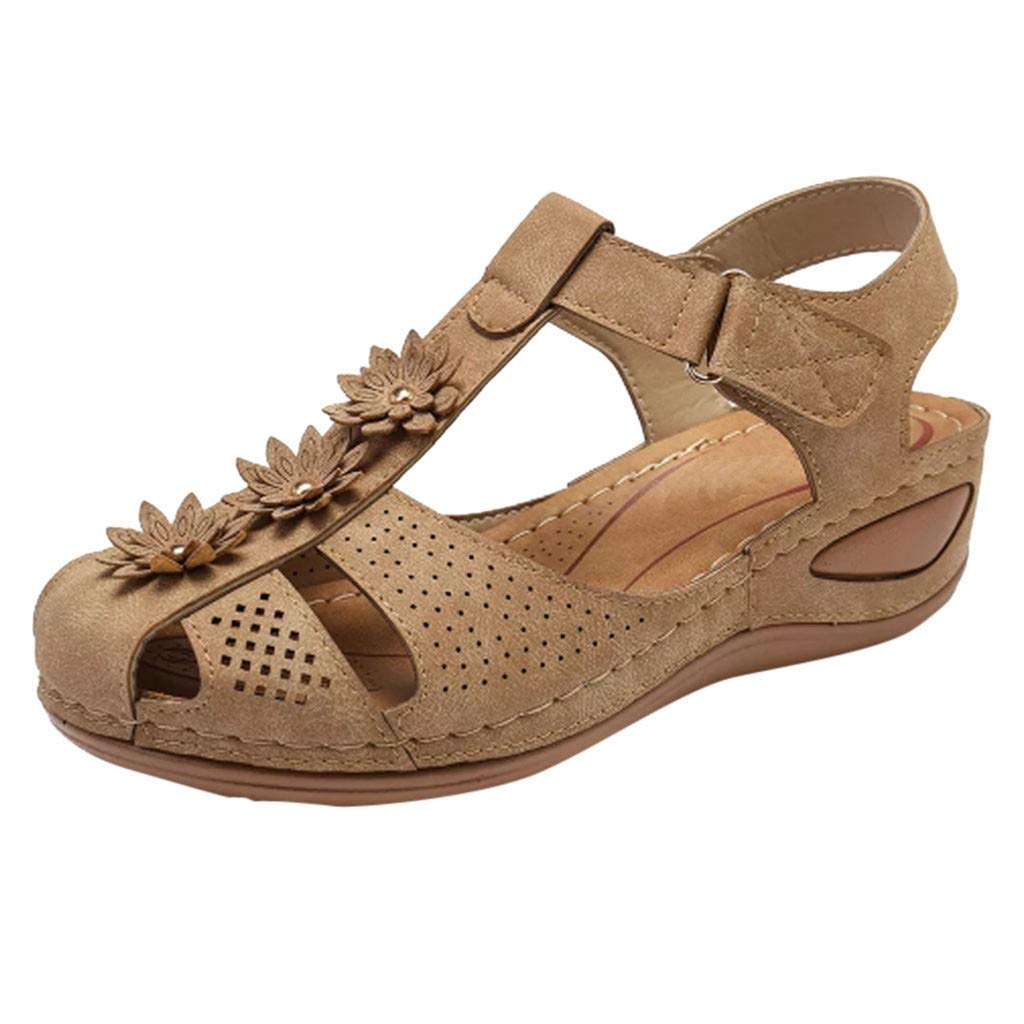 Women's Comfortable Hollow Toe Sandals - Soft Round Summer Casual Shoes for Ladies & Girls | Perfect for Beach, Vacation & Everyday Wear