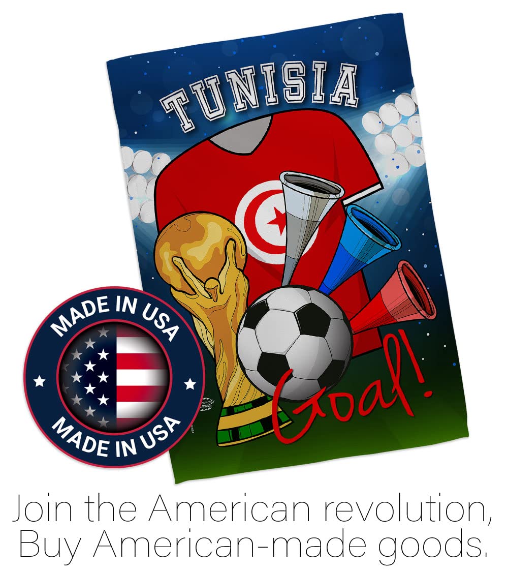 Tunisia World Cup Flag - Outdoor & Indoor Decor for Soccer Fans