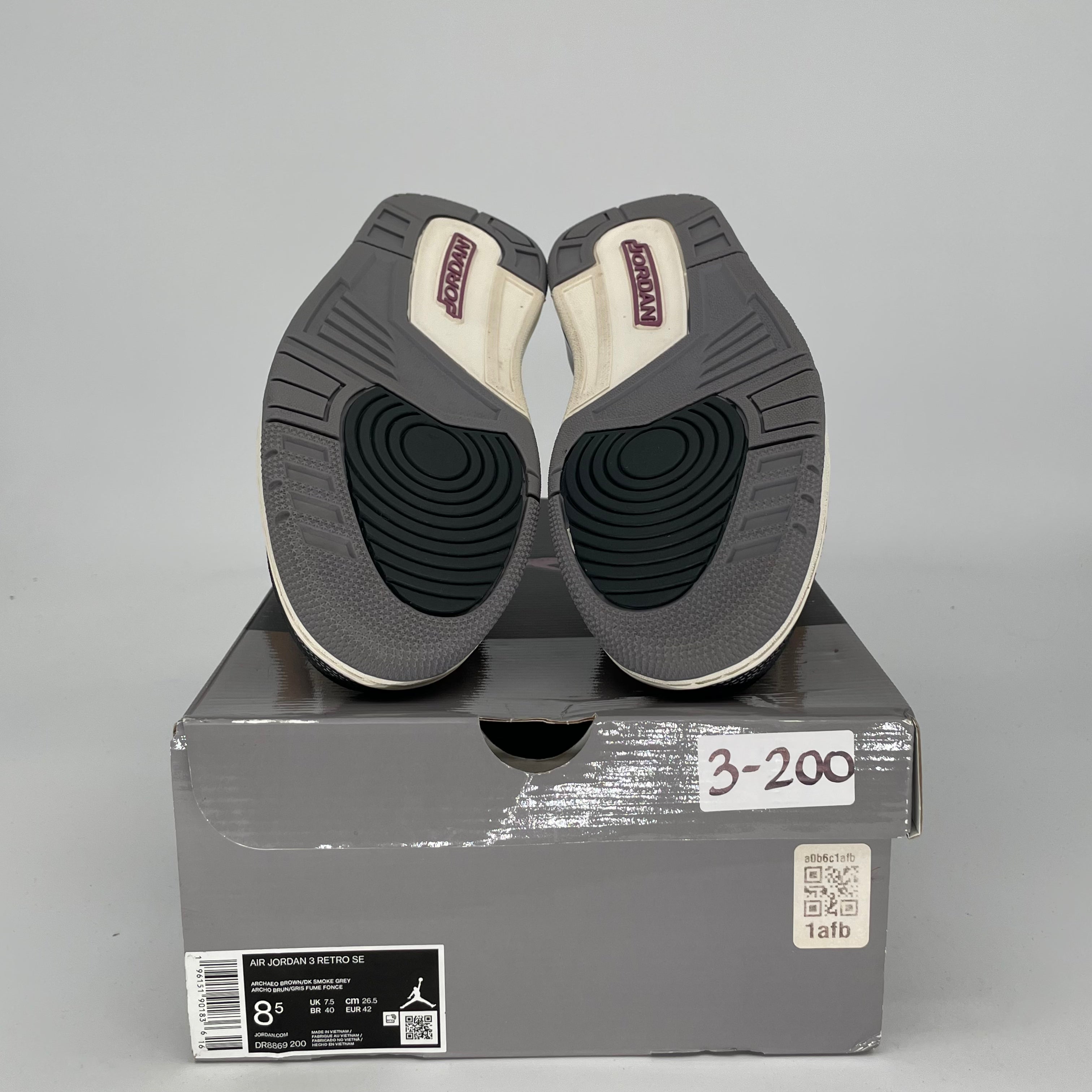 AIR JORDAN 3 WINTERIZED ARCHAEO BROWN MEN'S BASKETBALL SHOES SIZE 8.5/10W DR8869-200 - Perfect for Winter Streetwear & Basketball Performance