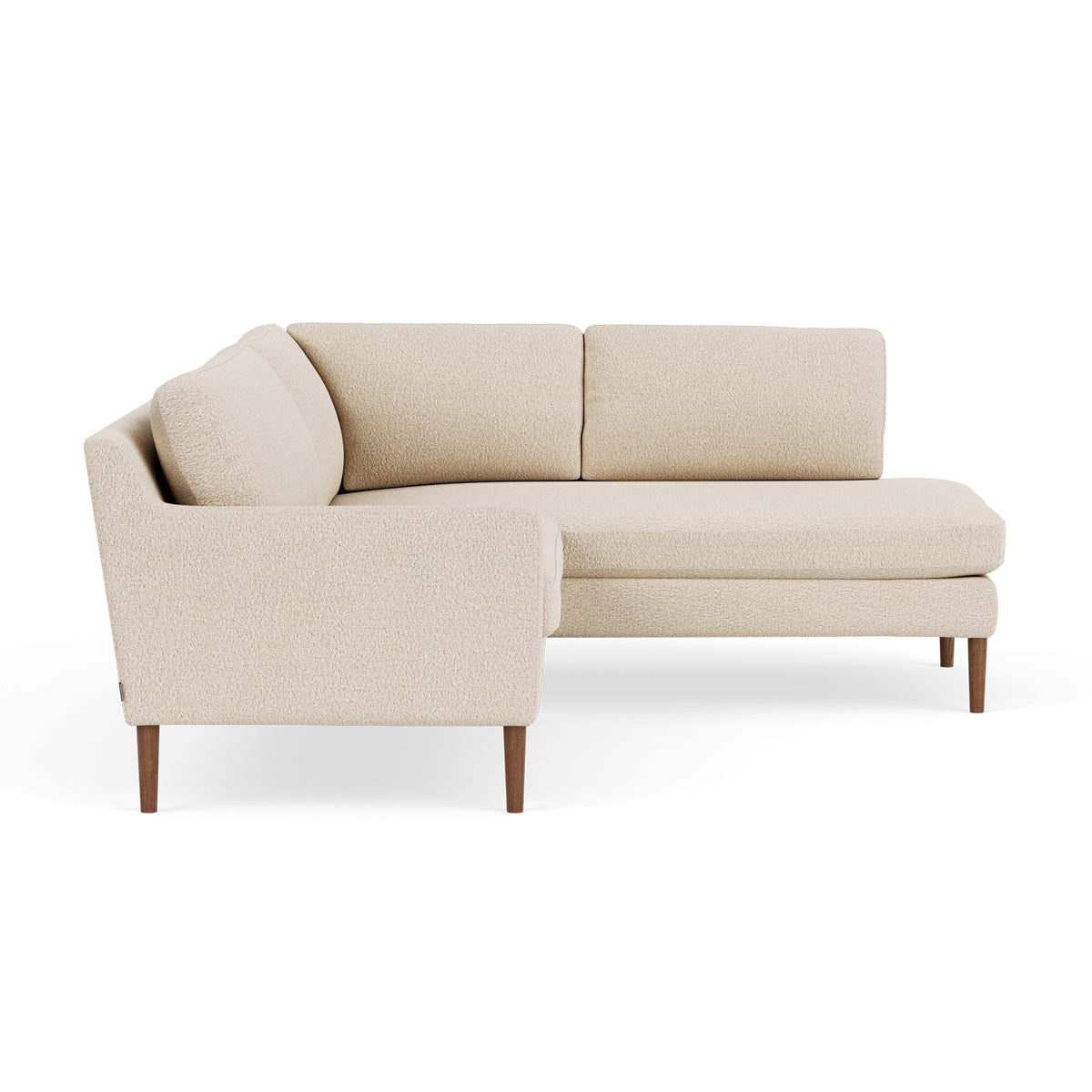 Astha Boucle Right Corner Sofa - Modern L-Shaped Sectional Couch for Living Room, Lounge & Small Spaces | Soft Upholstery, Comfortable Seating, Stylish Home Decor
