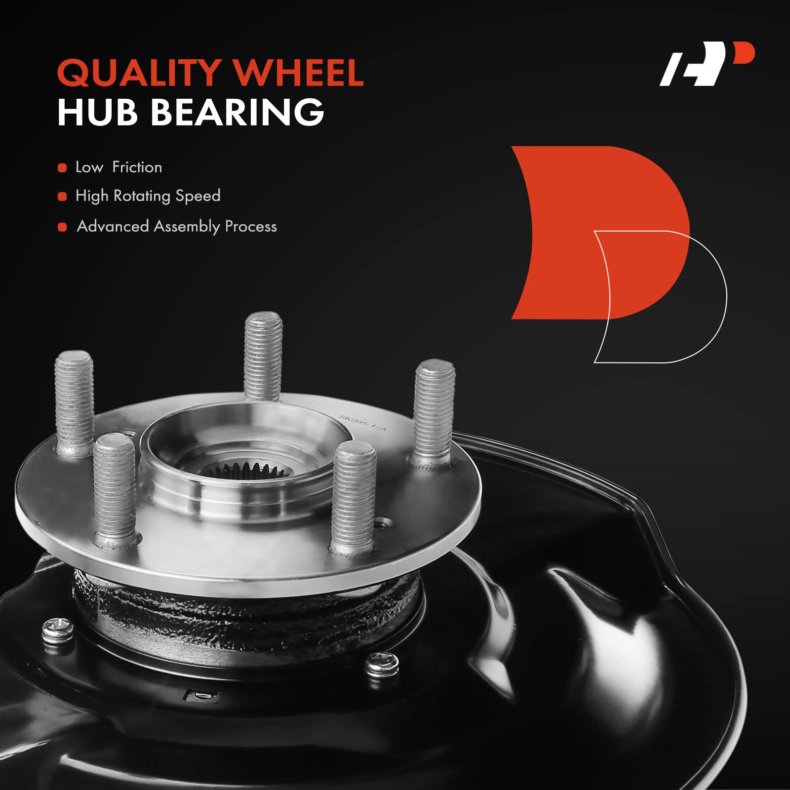 Premium Pair of Front Steering Knuckle & Wheel Bearing Hub Assemblies for 2003-2007 Honda Accord (Automatic Transmission) - Left & Right Side | Durable Replacement Parts for Smooth Ride & Enhanced Vehicle Control