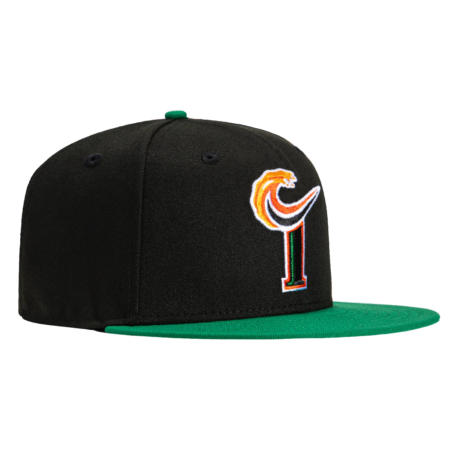 New Era 59Fifty Norfolk Tide Baseball Cap - Adjustable Black & Kelly Green Hat for Men & Women | Perfect for Baseball Games, Streetwear Fashion & Sports Fans