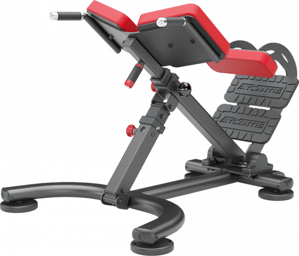 ATLANTIS Incline Hyper Extension Bench for Home Gym - Adjustable Back Support for Core & Glute Workouts - Perfect for Strength Training & Rehabilitation Exercises