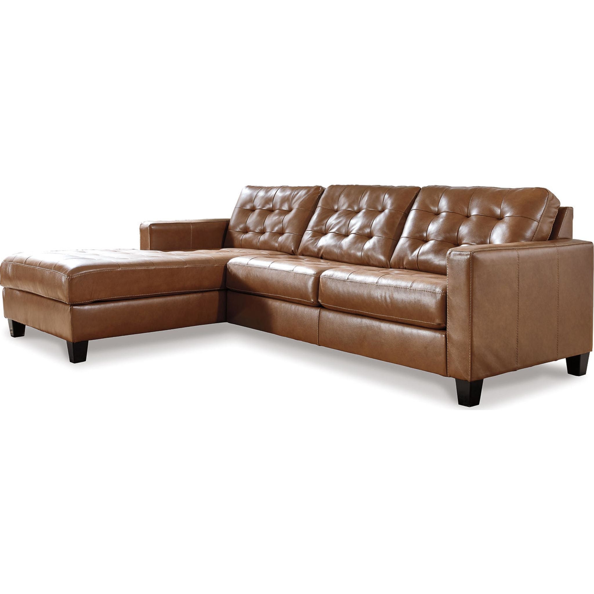 Baskove 2-Piece Sectional Sofa with Chaise Lounge - Modern L-Shaped Couch for Living Room, Apartment & Small Spaces - Comfortable Fabric Upholstery for Family Gatherings & Movie Nights