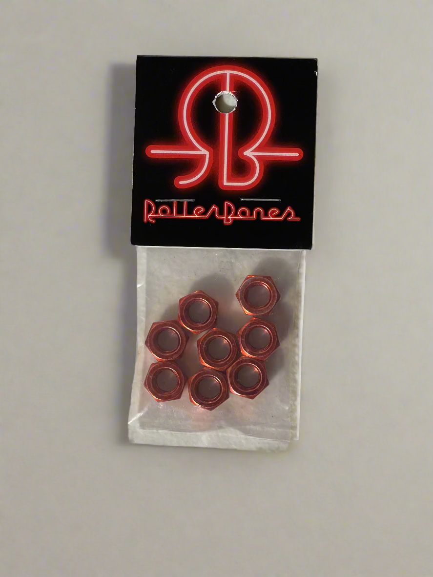 8MM Roller Bones Axle Nuts - High-Quality Skateboard & Scooter Replacement Parts for Smooth Riding Experience
