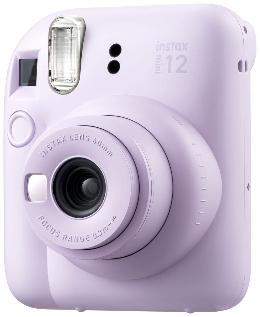 Fujifilm Instax Mini 12 Instant Camera in Lilac Purple with 20-Sheet Film Twin Pack, Carrying Case & Accessories Bundle - Perfect for Parties, Travel & DIY Photo Gifts