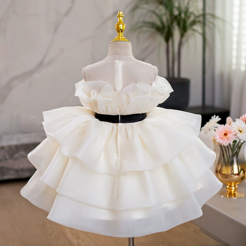Adorable Baby Girl Puffy Beauty Pageant Dress for Toddlers - Elegant Princess Party Gown for Birthday, Pageants & Special Occasions