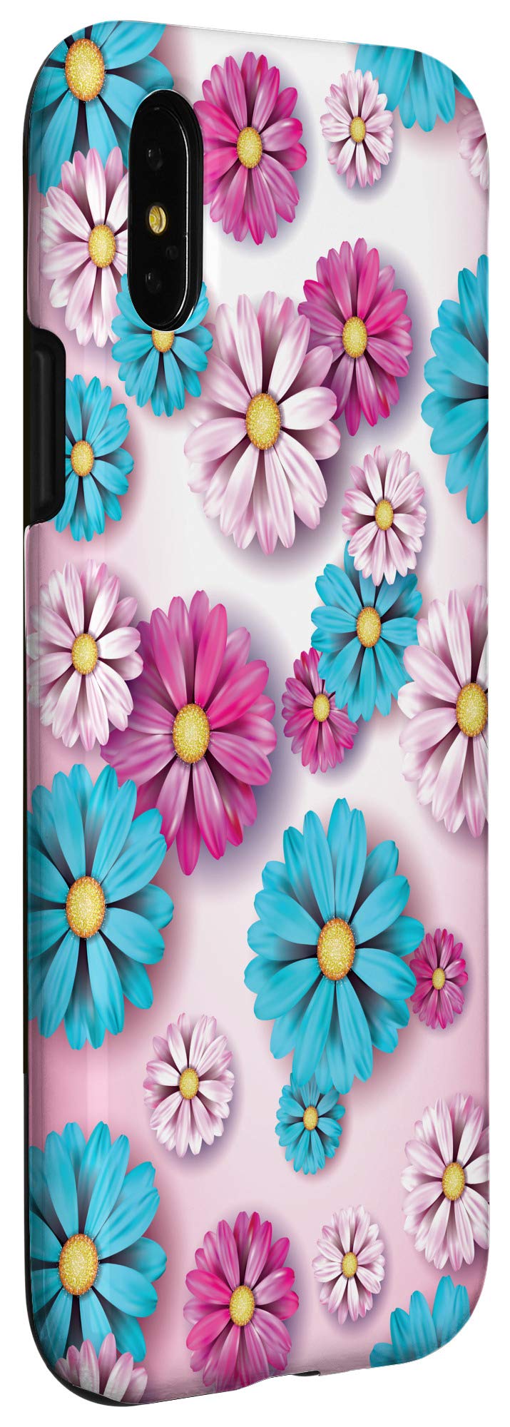 iPhone X/XS Clear Cute Flower Phone Case - Scattered Floral Design Protective Cover for Women & Girls - Perfect for Everyday Use, Travel & Gifting