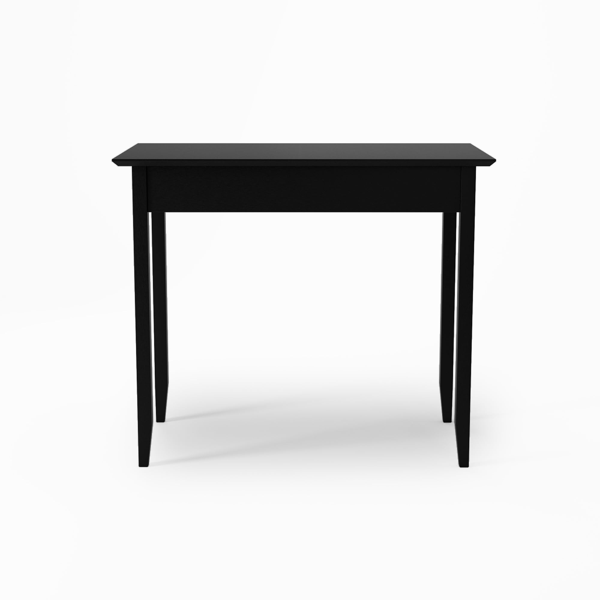 Camaflexi Black Shaker Writing Desk with One Drawer - Compact Home Office Desk for Small Spaces, Study & Work from Home