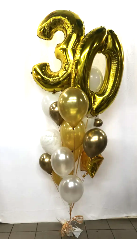 Personalized Birthday Balloon Gram with Large Numbers - Perfect for Surprise Parties, Anniversaries & Special Celebrations