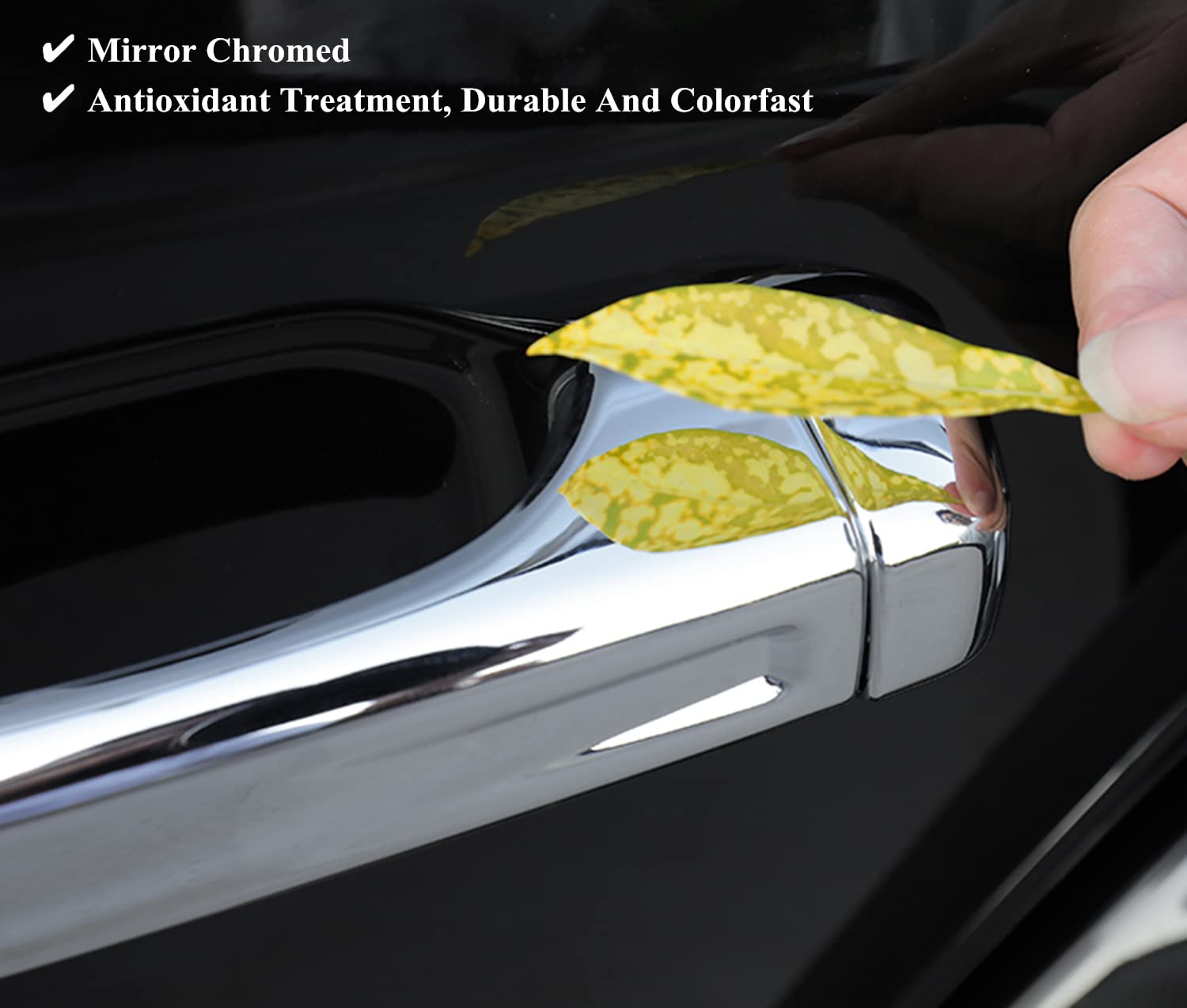 Chrome Car Door Handle Cover & Tailgate Handle Trim for 2018-2022 Jeep Wrangler JL/JLU & 2020-2022 Gladiator JT - Exterior Accessories Upgrade (Perfect for Off-Roading & Car Customization)