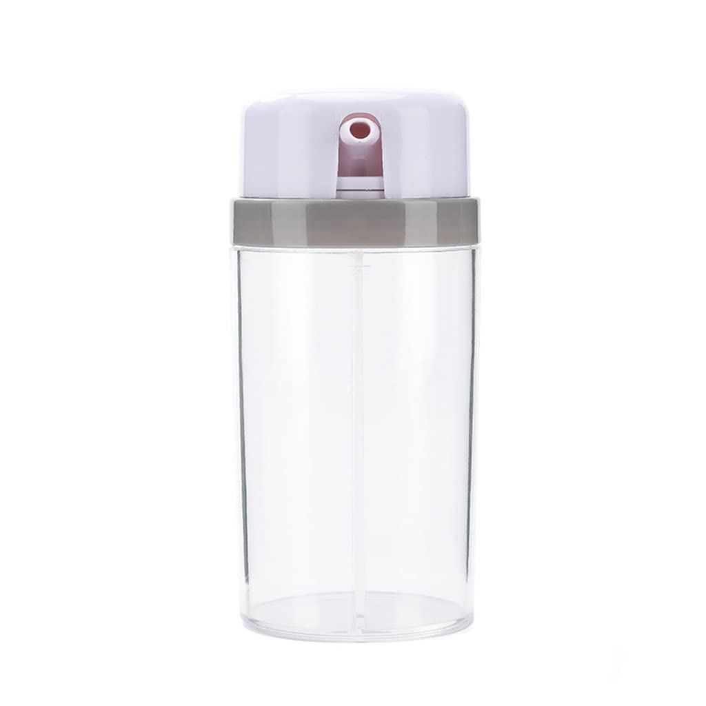 2-in-1 Rotating Kitchen Spice Bottle - Leakproof Oil Dispenser & Soy Sauce Container - 180ml Plastic Seasoning Jar (White) - Perfect for Cooking, Baking & Table Serving