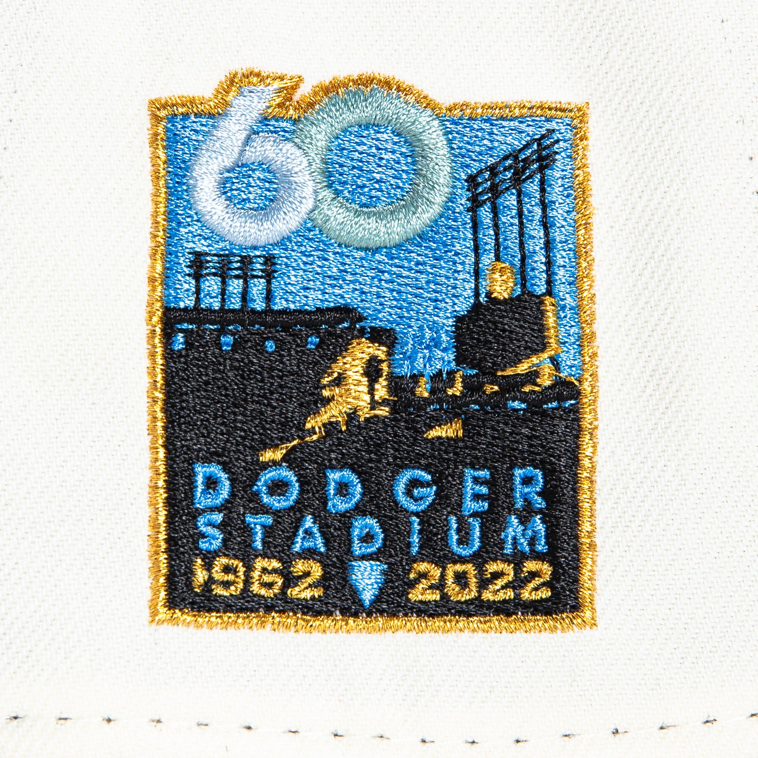 New Era 9Forty A-Frame Los Angeles Dodgers 60th Anniversary Snapback Hat - White, Black & Gold | Adjustable Baseball Cap for Men & Women | Perfect for Games, Fan Gear & Streetwear Fashion