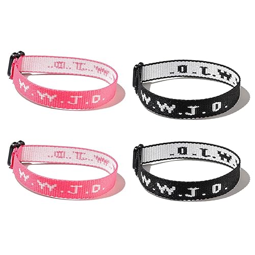 J:4pcs wwjd bracelets